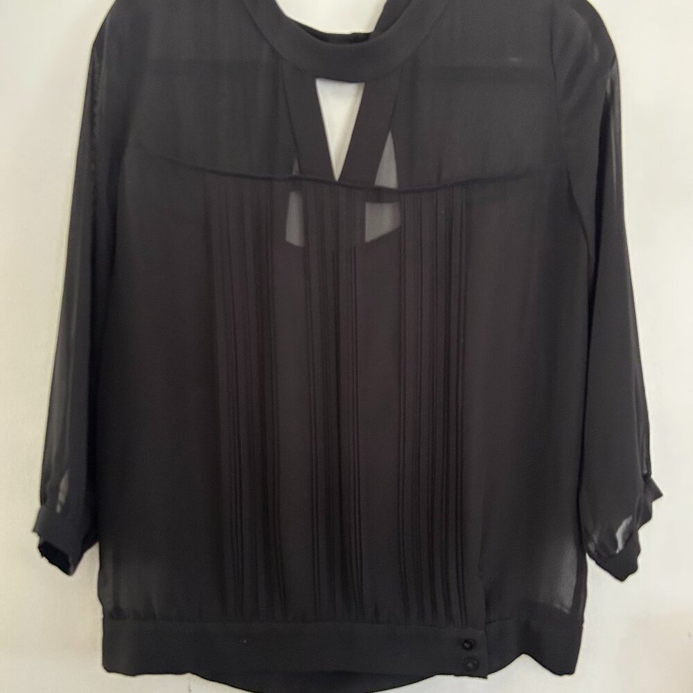 Black Sheer Blouse